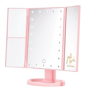 Juicy Couture Pink Tri-Fold vanity  Mirror with LED lights